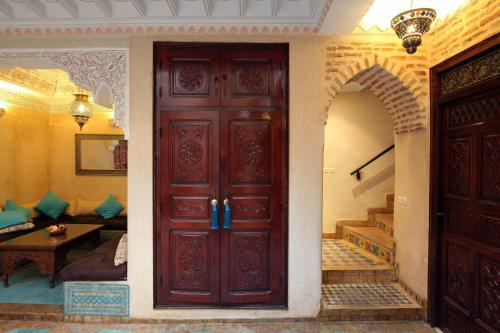 Χώρος καθιστικού στο Riad Louaya