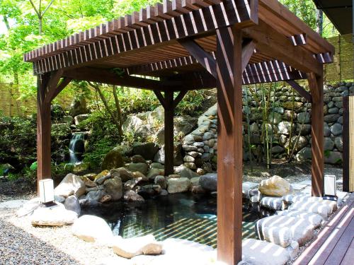 Zahrada ubytování 竹泉荘 Chikusenso Onsen