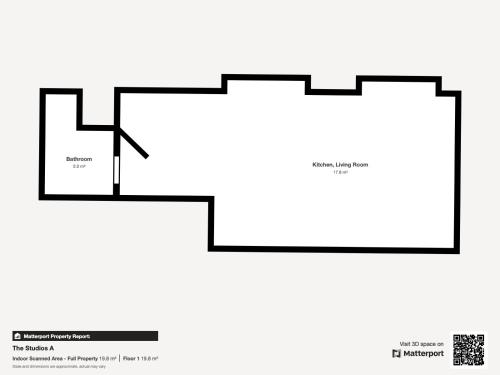 Floor plan ng Green Lanes Studios By Morethanstays