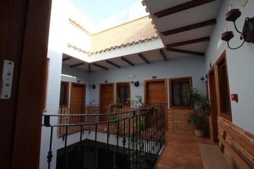 a hallway of a building with a skylight at La Galerica in Puerto de Mazarrón