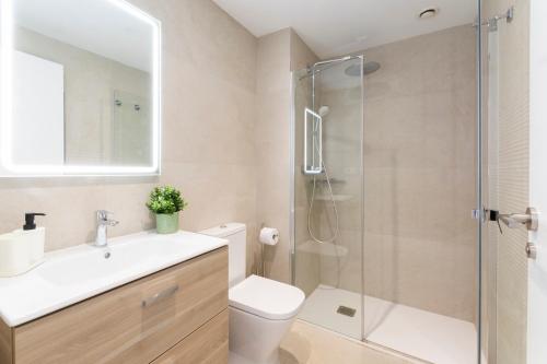 Koupelna v ubytování AG Residencial El Alamo