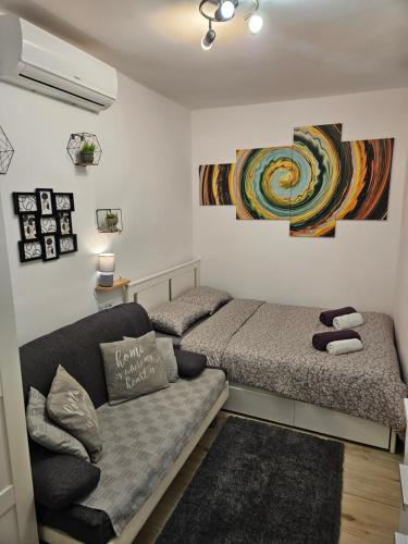 Χώρος καθιστικού στο Apartment Maja - Strict center of Zagreb