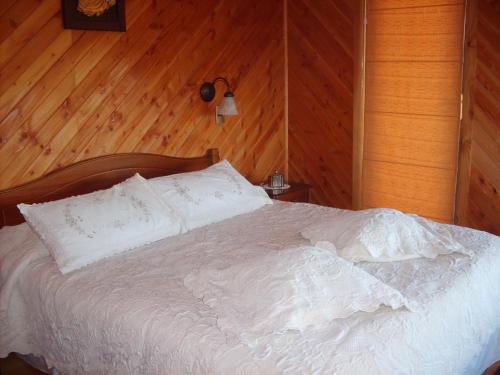 Postel nebo postele na pokoji v ubytování Casa y quincho increíble vista.