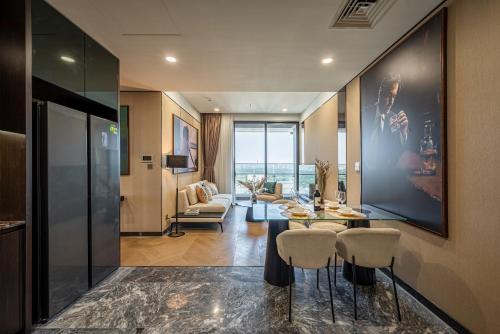 Χώρος καθιστικού στο Lumiere Riverside - Raymond Holm - Luxurious 5-star apartment