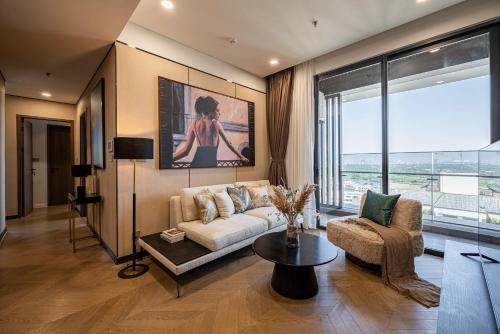 Χώρος καθιστικού στο Lumiere Riverside - Raymond Holm - Luxurious 5-star apartment