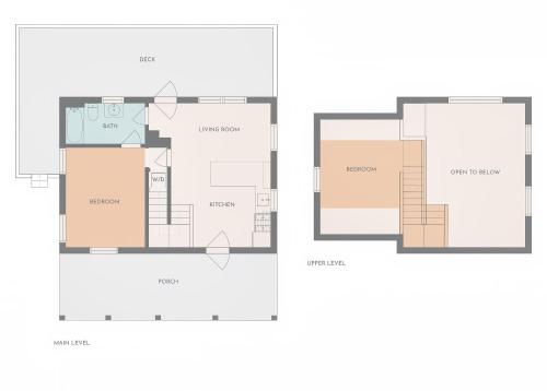 Pelan lantai bagi FALL IS HERE! - 10 min to Parkway - Mt View- Hot Tub-Cozy Cabin