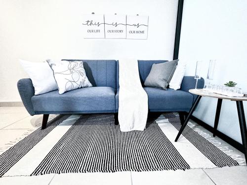 Χώρος καθιστικού στο Deluxe Apartment in Sandton