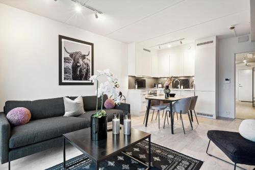 Η κουζίνα ή μικρή κουζίνα στο TotalApartments Vervet Gjøa