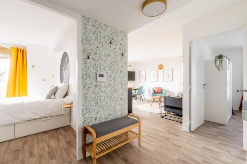 En eller flere senge i et værelse på Nouveau - Le crépuscule