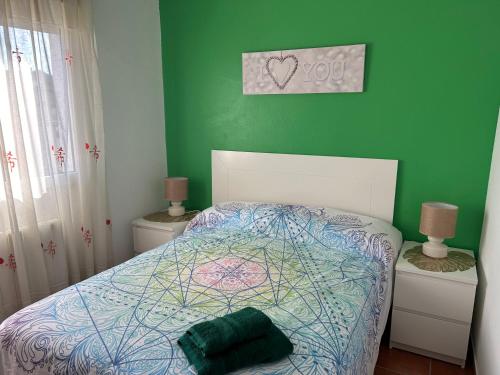 Postel nebo postele na pokoji v ubytování Casa Rural La Manzanilla