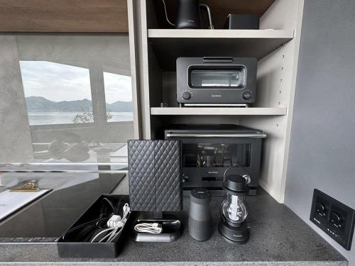 Dapur atau dapur kecil di Seaside Villa SEEN Shallow Sea