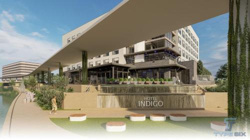 an architectural rendering of a hotel indigo at Hotel Indigo Irving - Las Colinas, an IHG Hotel in Irving