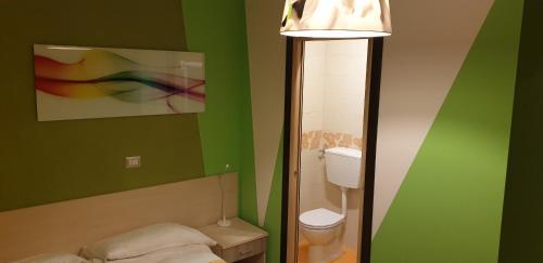 Koupelna v ubytování B&B Al Centro