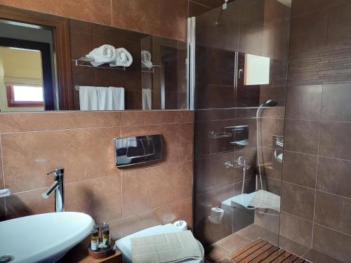Koupelna v ubytování Luxury Villa Mikaela