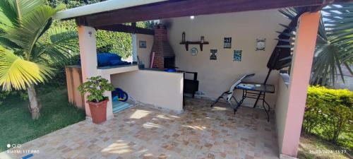 Μπαλκόνι ή βεράντα στο Casa de campo vista para montanha