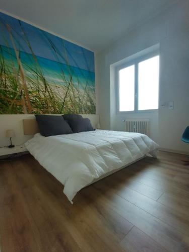 Milan Rho Fiera Cornaredo apartment tesisinde bir odada yatak veya yataklar
