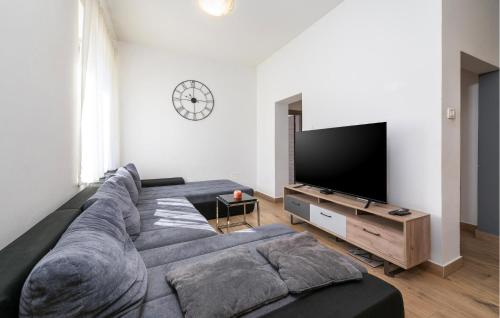 TV a/nebo společenská místnost v ubytování Awesome Apartment In Rasa With Wi-Fi