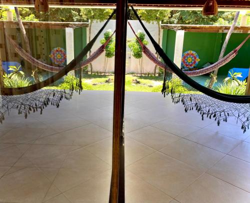 Jardín al aire libre en Espaçoso 4qd, Privado casa com Piscina, Love Beach, Pipa