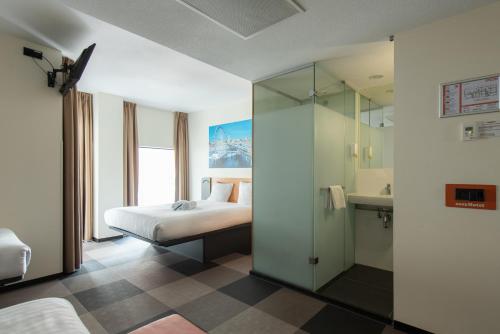 Letto o letti in una camera di easyHotel The Hague Scheveningen Beach