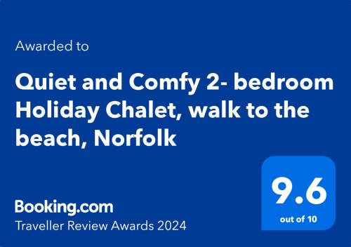 Gallery image of Quiet and Comfy 2- bedroom Holiday Chalet, walk to the beach, Norfolk in Great Yarmouth