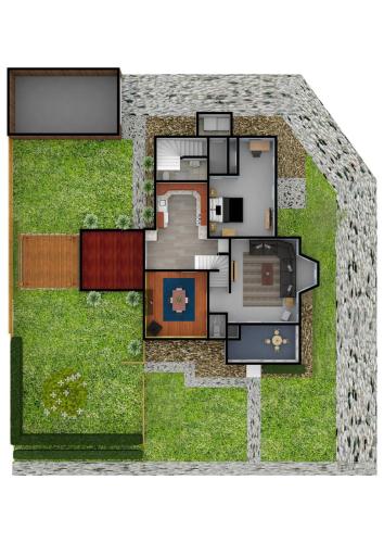 a floor plan of a house at The Bullpen All Star Baseball Rentals in Oneonta