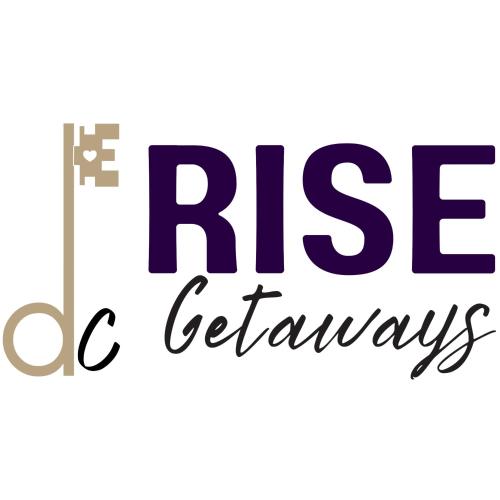 a logo for the rise bc edmonton at Fox Wood Path Getaway in Galena