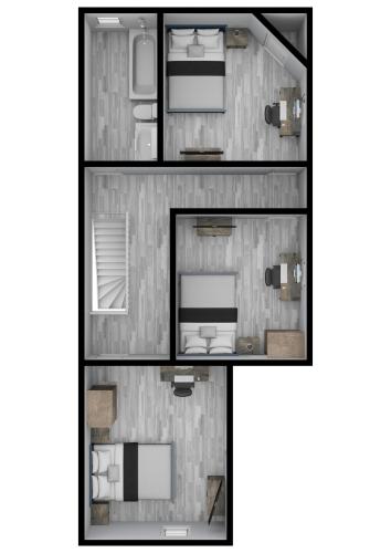 Планировка Triple Play Apt 2 All Star Baseball Rentals