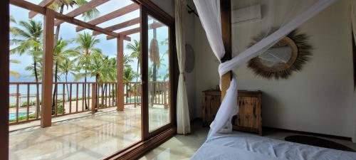 Postel nebo postele na pokoji v ubytování Ocean View Villa with pool, Zanzibar