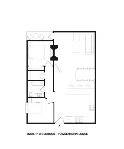 a floor plan of a house at Steps to the Ski Hill with Rooftop Hot Tub by Harmony Whistler in Whistler