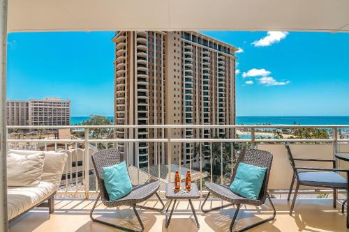 Curated visual reference: Fresh Look at 2Br 2Ba Waikiki Ocean View Condo With 2 Balconies Honolulu