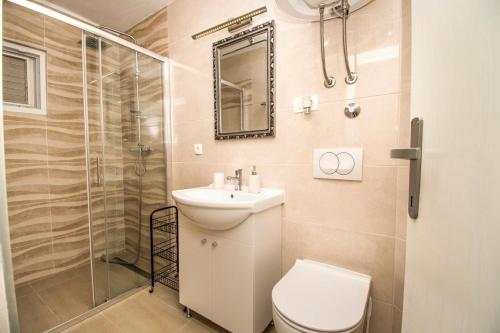 Koupelna v ubytování Apartment Maras