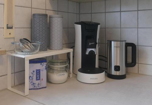Kemudahan buat kopi dan teh di Ferienwohnung Hüppelröttchen