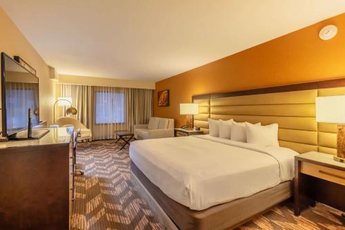 Ένα ή περισσότερα κρεβάτια σε δωμάτιο στο DoubleTree by Hilton Lawrence