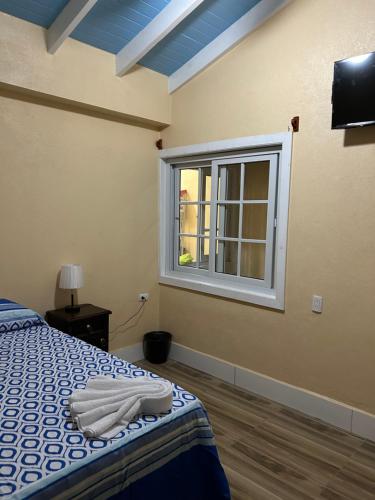 Giường trong phòng chung tại Casa del Rio