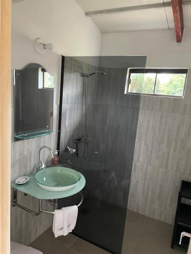 Koupelna v ubytování Residencia Piri