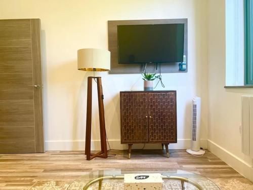 Μια τηλεόραση ή/και κέντρο ψυχαγωγίας στο Luxury Apartment 5