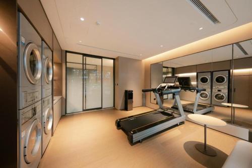 Fitnesscenter och/eller fitnessfaciliteter på Ji Hotel Beijing Caoqiao