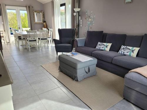 Maison plain-pied proche plage - terrasse plein sud, vélos, jardin, barbecue - 2 chambres, 1 chambre enfants - FR-1-672-32