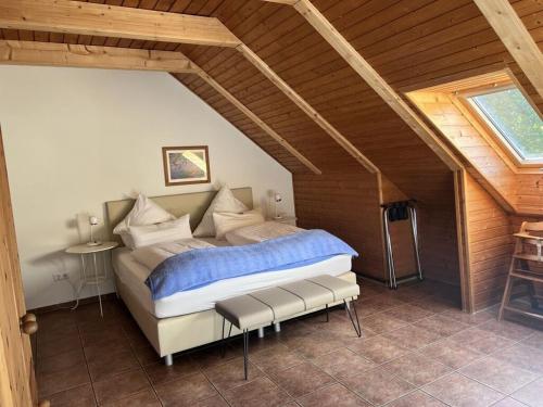 Ένα ή περισσότερα κρεβάτια σε δωμάτιο στο Langheinrich Comfortable holiday residence