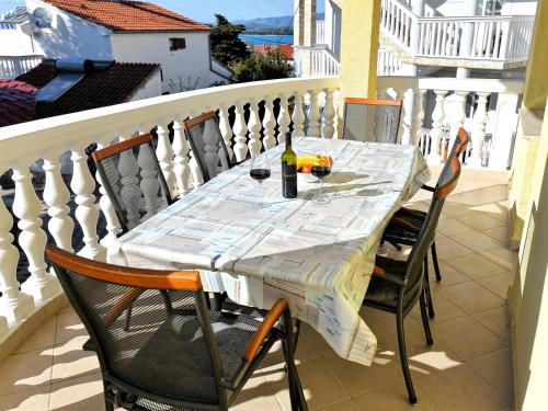 Balkón alebo terasa v ubytovaní Apartments Goranka 2