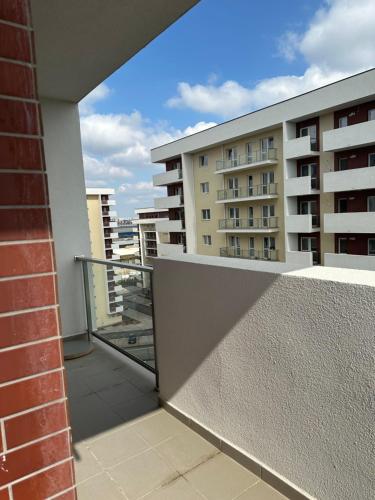Un balcon sau o terasă la Alex Mnl Lux Appartment- Free parking
