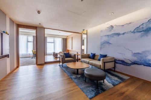 Ruang duduk di voco Chiayi by IHG