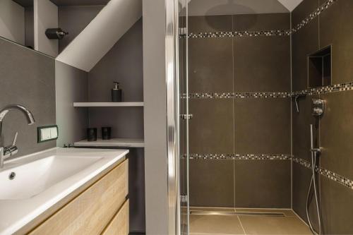 Ένα μπάνιο στο Baltic House Penthousewohnung Seebrücke