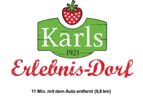 a strawberry on a green box with the words kris eats eats editiates dont at Rosewood - Apartment by Comfort Housing in Falkensee
