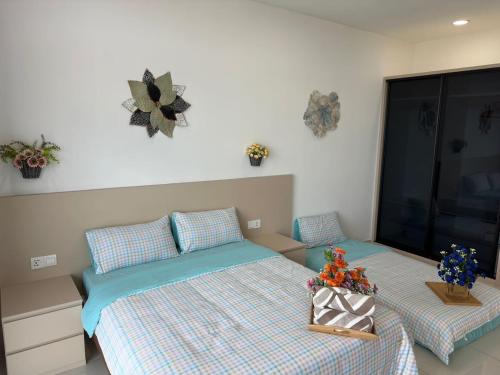 Postel nebo postele na pokoji v ubytování Leisure Home-1Bedroom