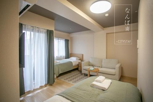 CityStay 難波南 ーBalcony, Kitchenette & Washer