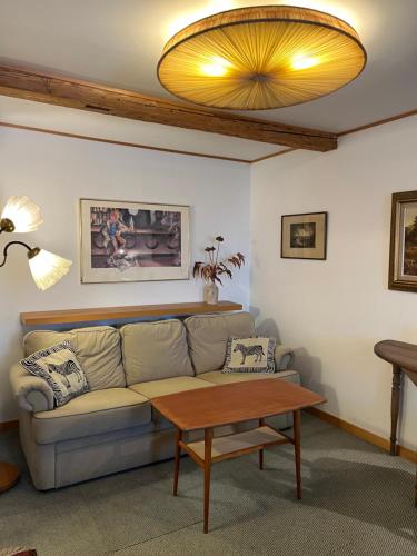 Posezení v ubytování B&B Ströprodukter