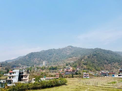ホテルから撮影された、または一般的な山の景色