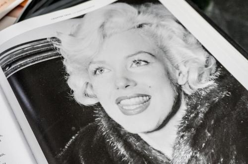 a black and white photo of a woman at The Queen Luxury Apartments - Villa Marilyn in Luxembourg