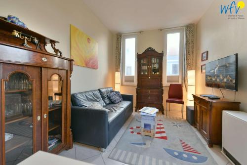 TV a/nebo společenská místnost v ubytování Villa Alexandra - Ferienwohnung 27